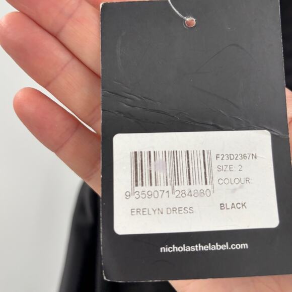 Nicholas Erelyn Strapless Gown in Black - Picture 10 of 13